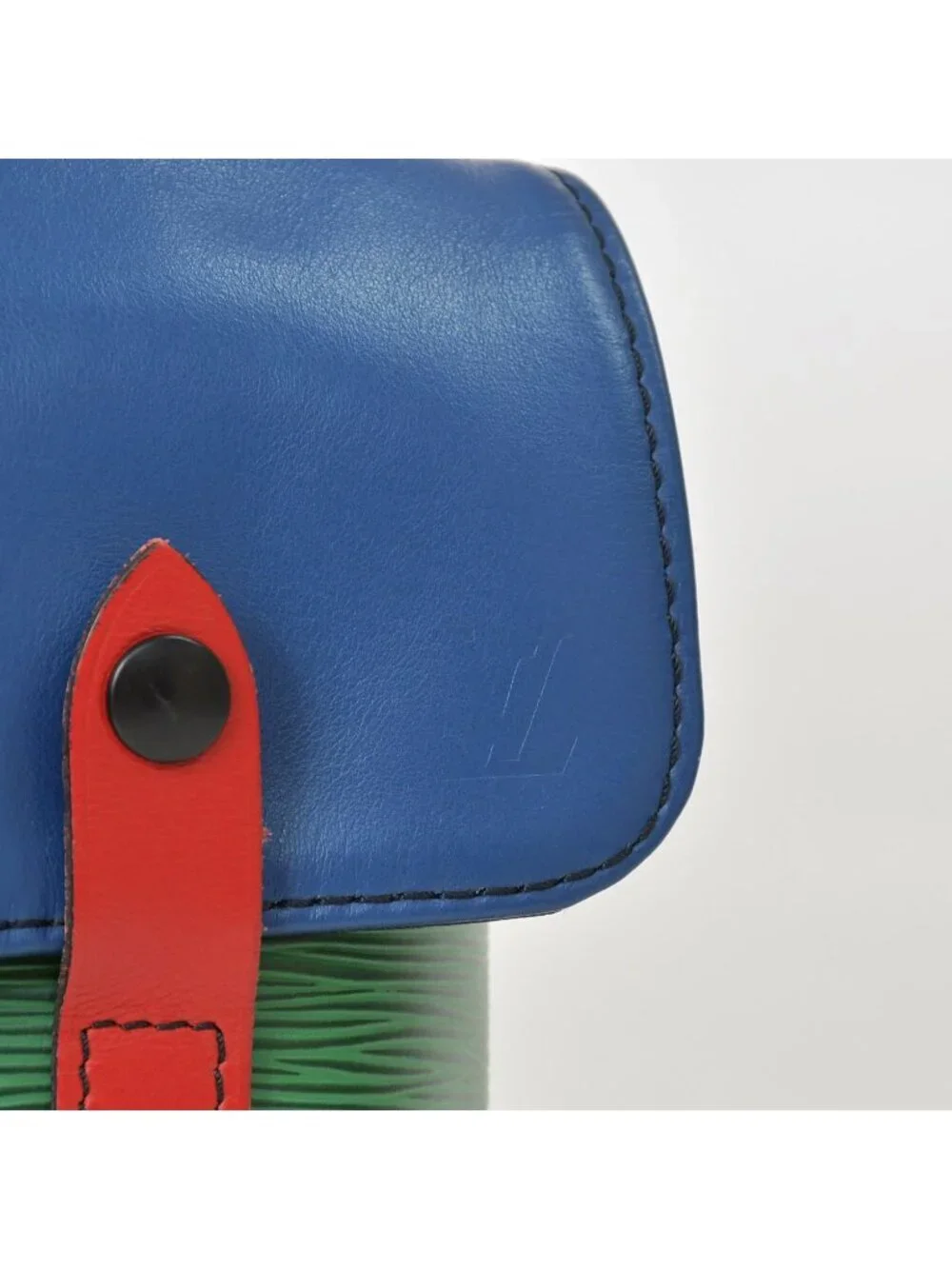 Louis Vuitton Epi Christopher PM Backpack Blue Red Green